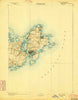 Gloucester Massachusetts Historical topographic map, 1:62500 scale, 15 X 15 Minute, Year 1893