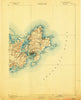 Gloucester Massachusetts Historical topographic map, 1:62500 scale, 15 X 15 Minute, Year 1893