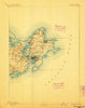 Gloucester Massachusetts Historical topographic map, 1:62500 scale, 15 X 15 Minute, Year 1893
