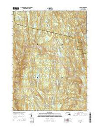Goshen Massachusetts Current topographic map, 1:24000 scale, 7.5 X 7.5 Minute, Year 2015
