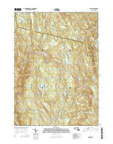 Goshen Massachusetts Current topographic map, 1:24000 scale, 7.5 X 7.5 Minute, Year 2015