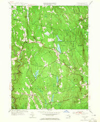 Goshen Massachusetts Historical topographic map, 1:24000 scale, 7.5 X 7.5 Minute, Year 1955