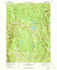 Goshen Massachusetts Historical topographic map, 1:24000 scale, 7.5 X 7.5 Minute, Year 1972