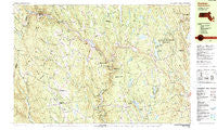 Goshen Massachusetts Historical topographic map, 1:25000 scale, 7.5 X 15 Minute, Year 1990