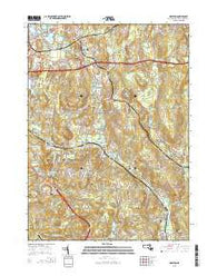 Grafton Massachusetts Current topographic map, 1:24000 scale, 7.5 X 7.5 Minute, Year 2015