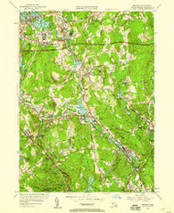 Grafton Massachusetts Historical topographic map, 1:24000 scale, 7.5 X 7.5 Minute, Year 1953
