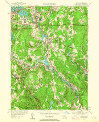 Grafton Massachusetts Historical topographic map, 1:24000 scale, 7.5 X 7.5 Minute, Year 1953