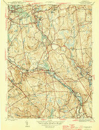 Grafton Massachusetts Historical topographic map, 1:31680 scale, 7.5 X 7.5 Minute, Year 1944