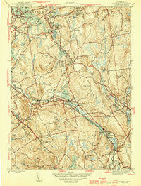Grafton Massachusetts Historical topographic map, 1:31680 scale, 7.5 X 7.5 Minute, Year 1944
