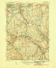Grafton Massachusetts Historical topographic map, 1:31680 scale, 7.5 X 7.5 Minute, Year 1944