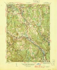 Grafton Massachusetts Historical topographic map, 1:31680 scale, 7.5 X 7.5 Minute, Year 1944