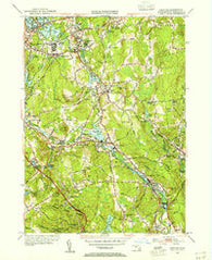 Grafton Massachusetts Historical topographic map, 1:31680 scale, 7.5 X 7.5 Minute, Year 1953