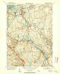 Grafton Massachusetts Historical topographic map, 1:31680 scale, 7.5 X 7.5 Minute, Year 1953