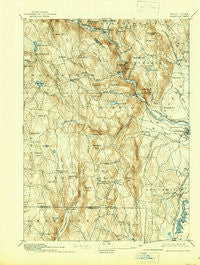 Granville Massachusetts Historical topographic map, 1:62500 scale, 15 X 15 Minute, Year 1895