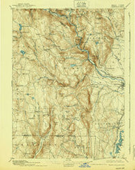 Granville Massachusetts Historical topographic map, 1:62500 scale, 15 X 15 Minute, Year 1895