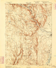 Granville Massachusetts Historical topographic map, 1:62500 scale, 15 X 15 Minute, Year 1893