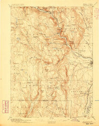 Granville Massachusetts Historical topographic map, 1:62500 scale, 15 X 15 Minute, Year 1895