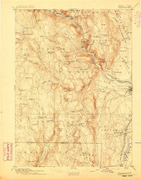 Granville Massachusetts Historical topographic map, 1:62500 scale, 15 X 15 Minute, Year 1895