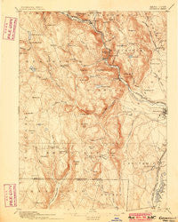 Granville Massachusetts Historical topographic map, 1:62500 scale, 15 X 15 Minute, Year 1895
