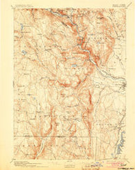 Granville Massachusetts Historical topographic map, 1:62500 scale, 15 X 15 Minute, Year 1895