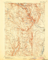 Granville Massachusetts Historical topographic map, 1:62500 scale, 15 X 15 Minute, Year 1895