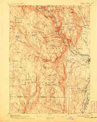 Granville Massachusetts Historical topographic map, 1:62500 scale, 15 X 15 Minute, Year 1895