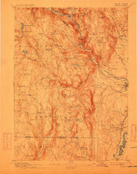 Granville Massachusetts Historical topographic map, 1:62500 scale, 15 X 15 Minute, Year 1895