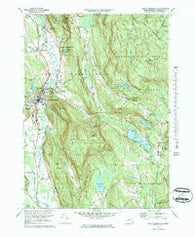 Great Barrington Massachusetts Historical topographic map, 1:25000 scale, 7.5 X 7.5 Minute, Year 1973
