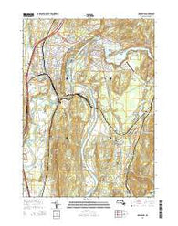 Greenfield Massachusetts Current topographic map, 1:24000 scale, 7.5 X 7.5 Minute, Year 2015