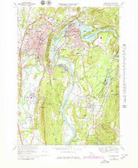 Greenfield Massachusetts Historical topographic map, 1:25000 scale, 7.5 X 7.5 Minute, Year 1968