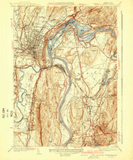 Greenfield Massachusetts Historical topographic map, 1:31680 scale, 7.5 X 7.5 Minute, Year 1941