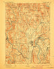 Greenfield Massachusetts Historical topographic map, 1:62500 scale, 15 X 15 Minute, Year 1894
