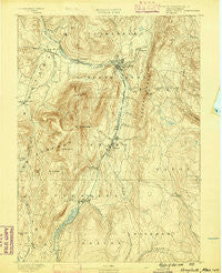 Greylock Massachusetts Historical topographic map, 1:62500 scale, 15 X 15 Minute, Year 1886