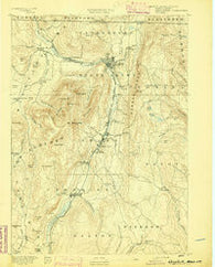 Greylock Massachusetts Historical topographic map, 1:62500 scale, 15 X 15 Minute, Year 1891