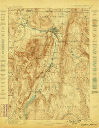 Greylock Massachusetts Historical topographic map, 1:62500 scale, 15 X 15 Minute, Year 1898