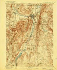Greylock Massachusetts Historical topographic map, 1:62500 scale, 15 X 15 Minute, Year 1898
