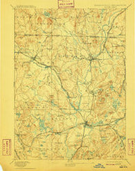Groton Massachusetts Historical topographic map, 1:62500 scale, 15 X 15 Minute, Year 1893