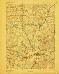 Groton Massachusetts Historical topographic map, 1:62500 scale, 15 X 15 Minute, Year 1893