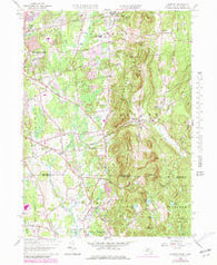 Hampden Massachusetts Historical topographic map, 1:25000 scale, 7.5 X 7.5 Minute, Year 1958