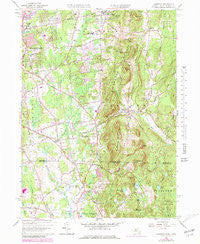 Hampden Massachusetts Historical topographic map, 1:25000 scale, 7.5 X 7.5 Minute, Year 1958