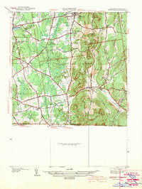 Hampden Massachusetts Historical topographic map, 1:31680 scale, 7.5 X 7.5 Minute, Year 1942