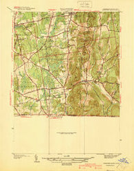 Hampden Massachusetts Historical topographic map, 1:31680 scale, 7.5 X 7.5 Minute, Year 1940