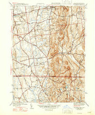Hampden Massachusetts Historical topographic map, 1:31680 scale, 7.5 X 7.5 Minute, Year 1944