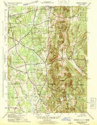 Hampden Massachusetts Historical topographic map, 1:31680 scale, 7.5 X 7.5 Minute, Year 1944