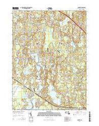 Hanover Massachusetts Current topographic map, 1:24000 scale, 7.5 X 7.5 Minute, Year 2015