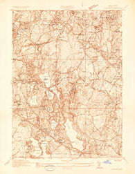 Hanover Massachusetts Historical topographic map, 1:24000 scale, 7.5 X 7.5 Minute, Year 1935