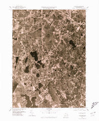 Hanover Massachusetts Historical topographic map, 1:25000 scale, 7.5 X 7.5 Minute, Year 1977