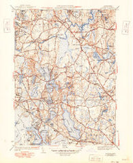 Hanover Massachusetts Historical topographic map, 1:31680 scale, 7.5 X 7.5 Minute, Year 1940