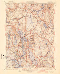 Hanover Massachusetts Historical topographic map, 1:31680 scale, 7.5 X 7.5 Minute, Year 1940