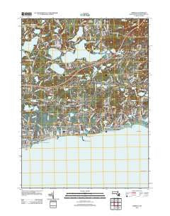 Harwich Massachusetts Historical topographic map, 1:24000 scale, 7.5 X 7.5 Minute, Year 2012